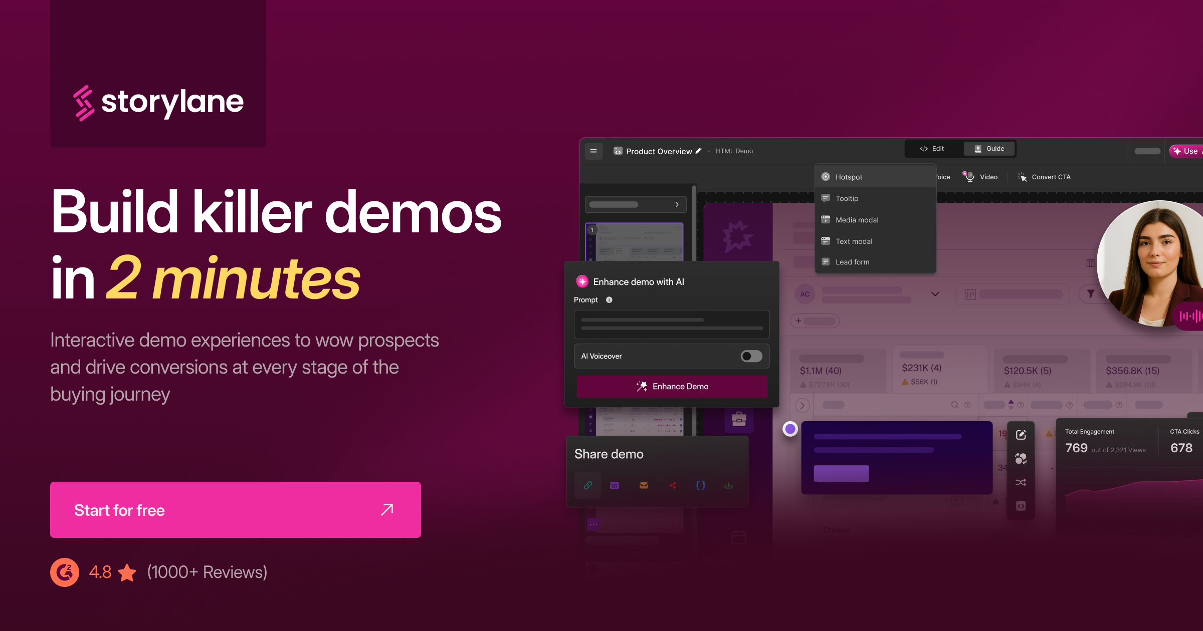 Storylane Review 2026: features, pricing, pros and cons