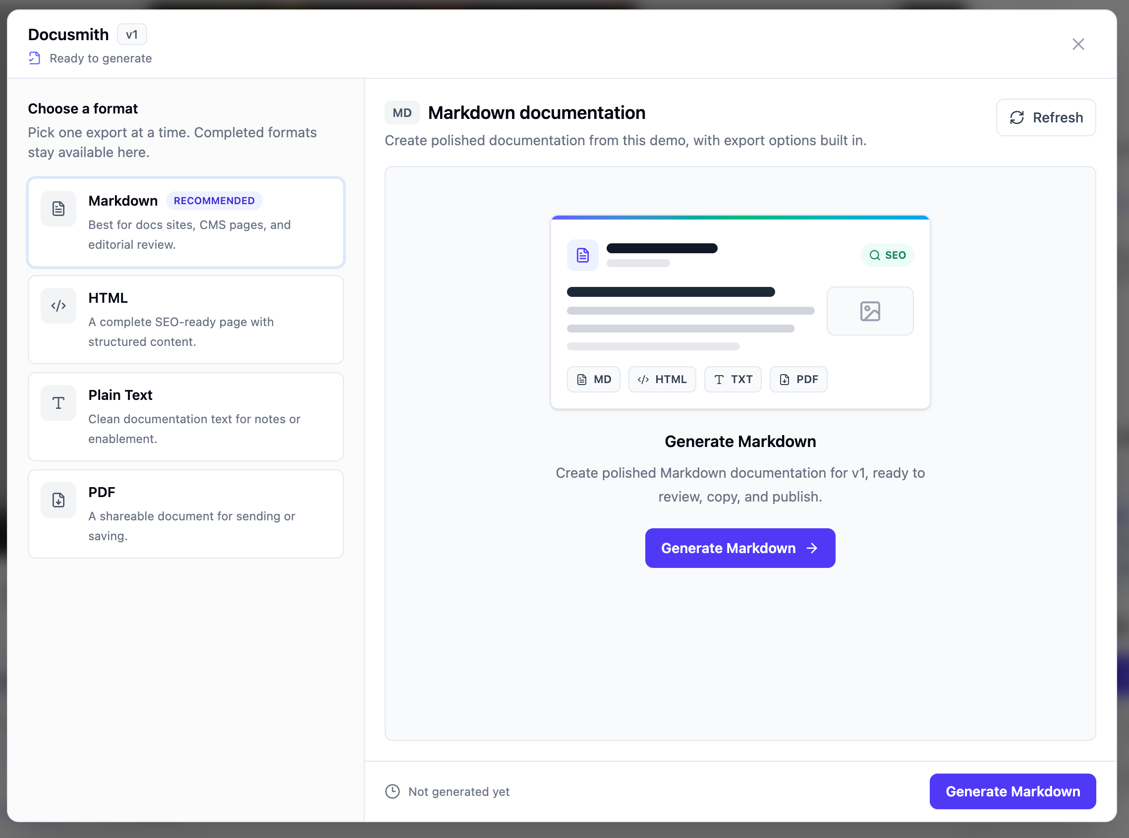 How to Turn a Finished Demosmith Demo Into a Document