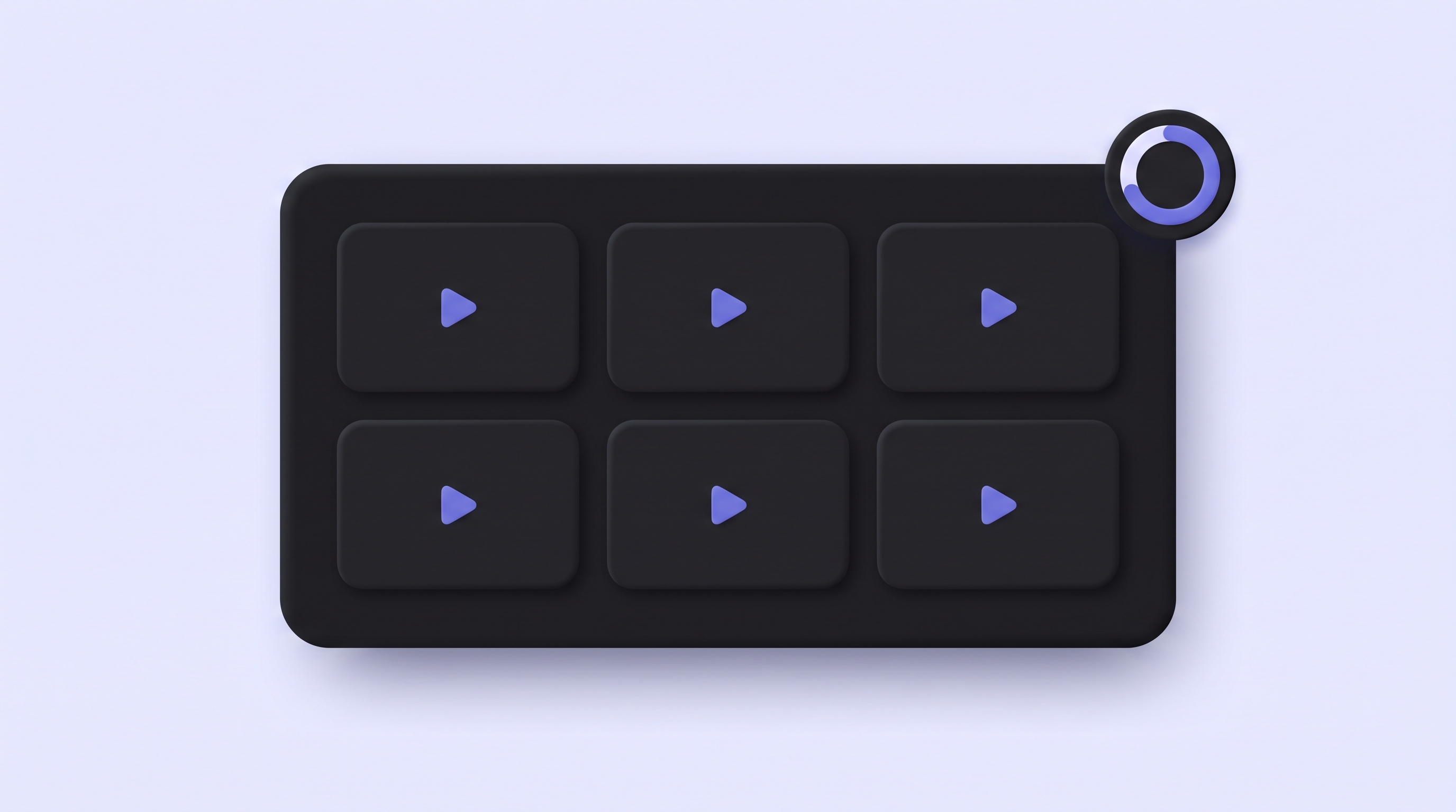 A grid of video-module tiles forming a full training library