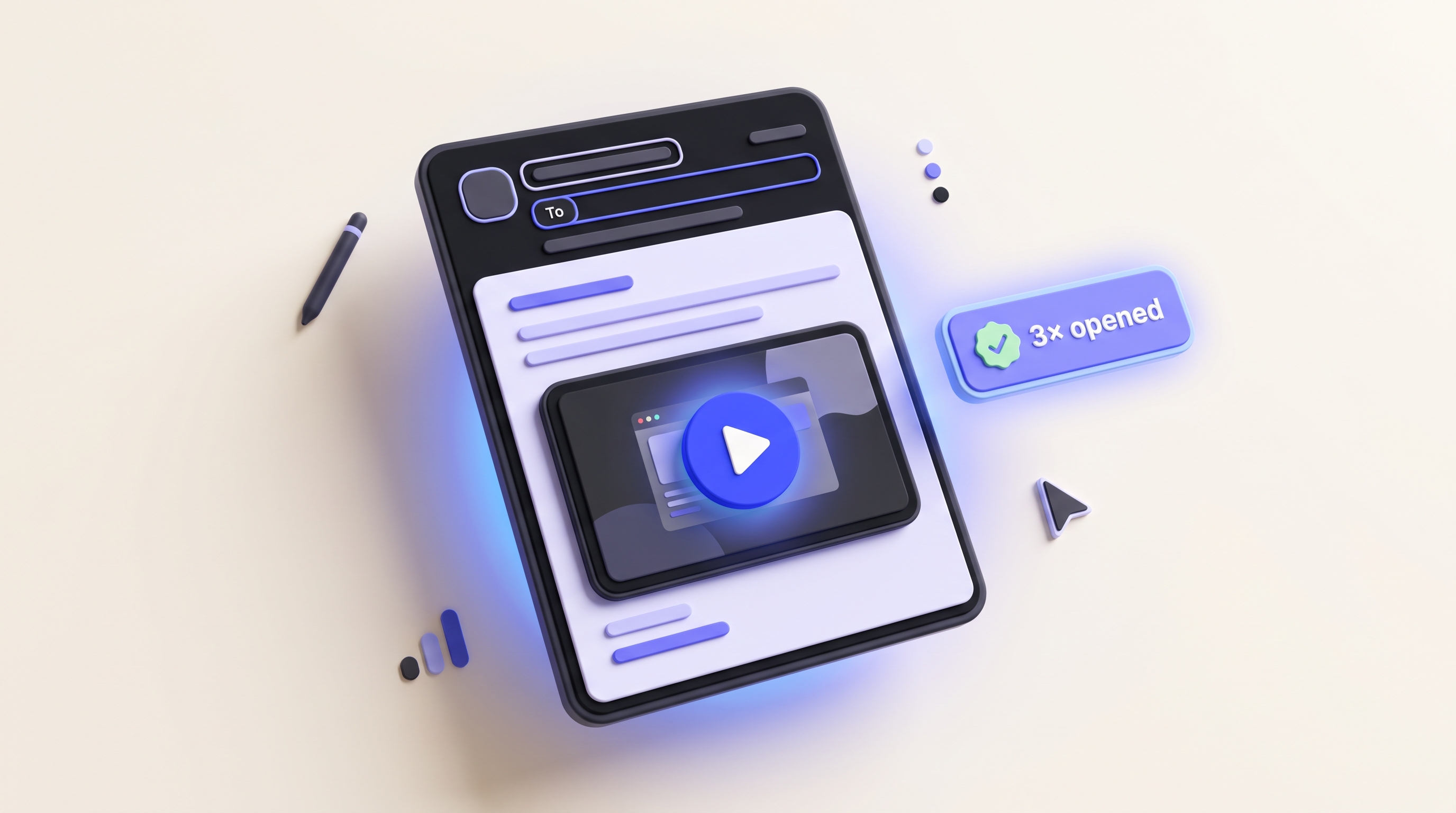 Sales demo video in cold outreach email