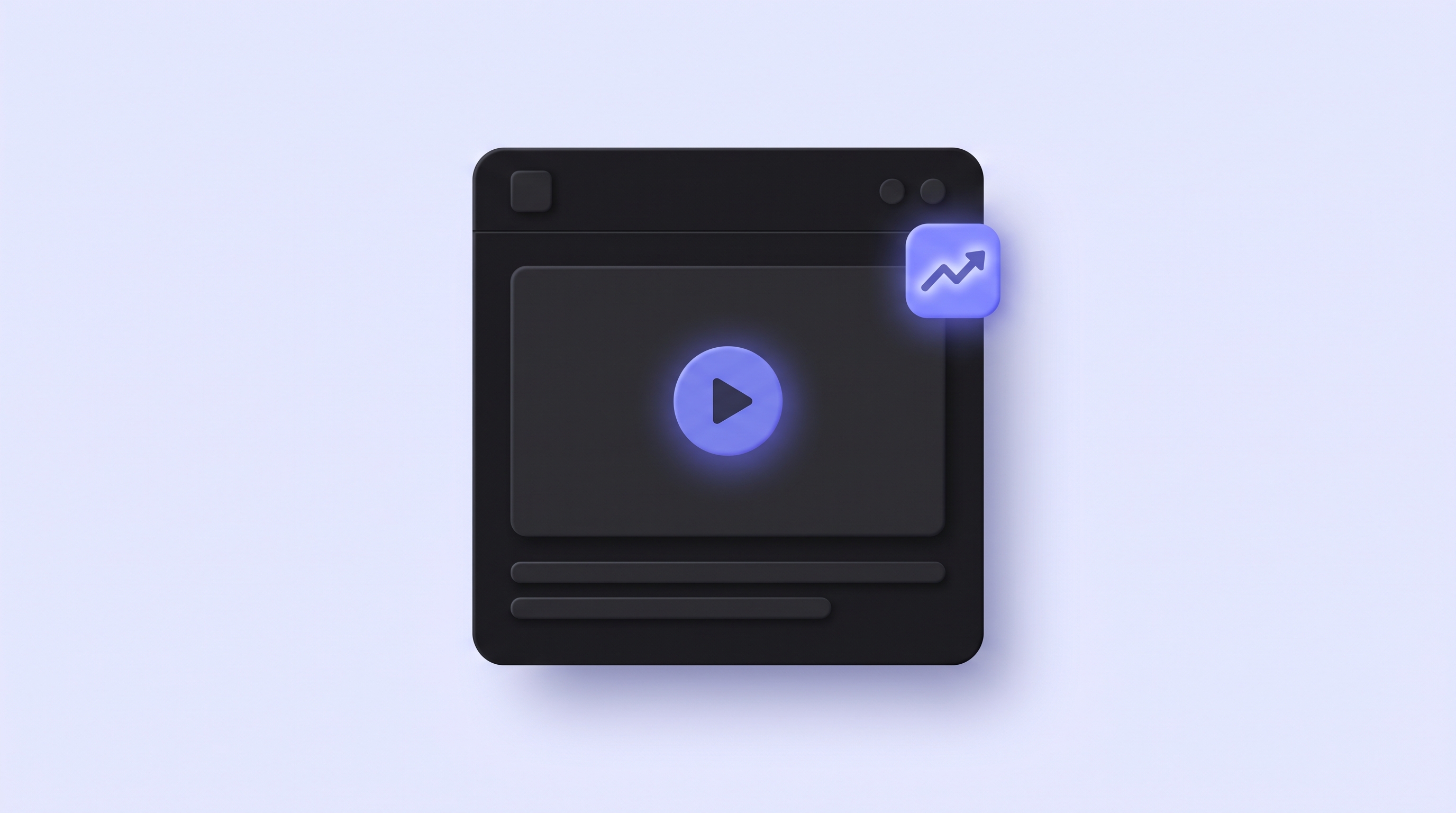 Marketing demo video on a product landing page